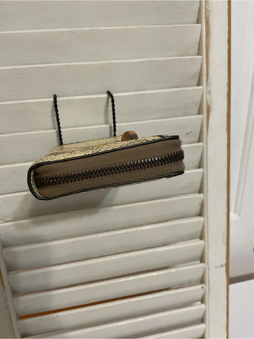 Gucci Cream Wallet Bamboo 1947 Python Zip Around - Picture 6 of 12